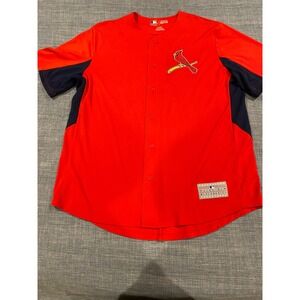 Majestic MLB St Louis Cardinals Baseball Jersey Red TX3 Cool XL